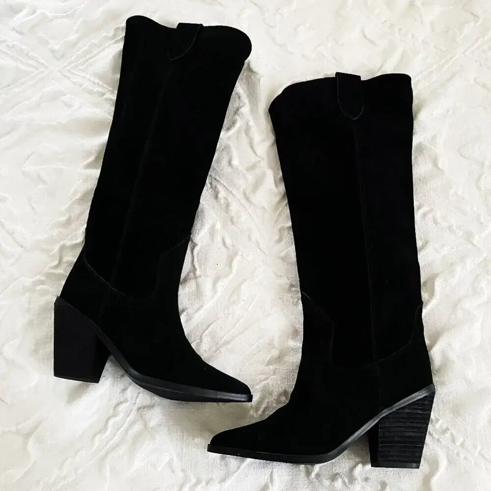 Blondo Wylde Suede Tall Boots Size 5.5 New